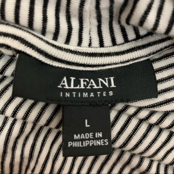 Alfani Striped jersey Robe, Size L - Picture 5 of 6